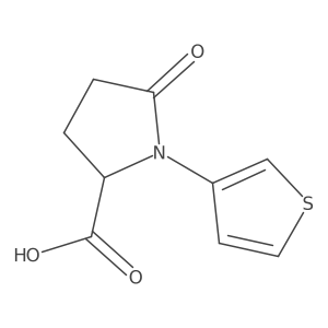 5-Oxo-1-(thiophen-3-yl)pyrrolidine-2-carboxylic acid Structure