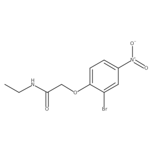 2-(2-bromo-4-nitrophenoxy)-N-ethylacetamide结构式
