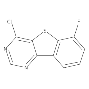 4-Chloro-6-fluorobenzo[4,5]thieno[3,2-d]pyrimidine Structure