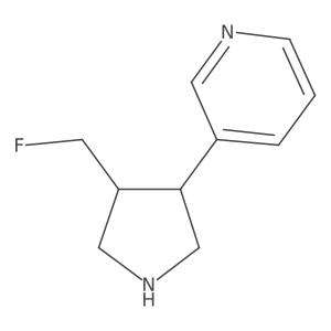 3-(4-(Fluoromethyl)pyrrolidin-3-yl)pyridine结构式