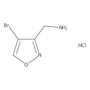 (4-Bromo-1,2-oxazol-3-yl)methanamine hydrochloride结构式