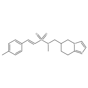 (E)-N-Methyl-2-(4-methylphenyl)-N-(5,6,7,8-tetrahydroimidazo[1,2-a]pyridin-6-ylmethyl)ethenesulfonamide Structure