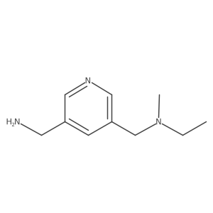 (5-{[Ethyl(methyl)amino]methyl}pyridin-3-yl)methanamine Structure