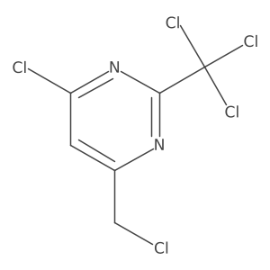 4-Chloro-6-(chloromethyl)-2-(trichloromethyl)pyrimidine Structure