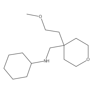N-{[4-(2-methoxyethyl)oxan-4-yl]methyl}cyclohexanamine Structure