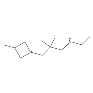 [2,2-Difluoro-3-(3-methylazetidin-1-yl)propyl](ethyl)amine Structure