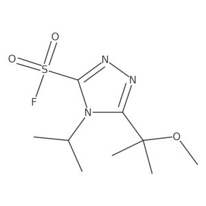 5-(2-methoxypropan-2-yl)-4-(propan-2-yl)-4H-1,2,4-triazole-3-sulfonyl fluoride Structure