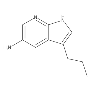 3-propyl-1H-pyrrolo[2,3-b]pyridin-5-amine结构式