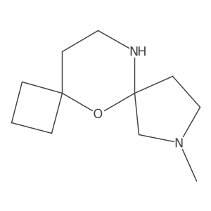 8-Methyl-5-oxa-8,11-diazadispiro[3.1.4^{6}.3^{4}]tridecane Structure
