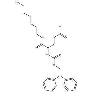 4-({[(9H-fluoren-9-yl)methoxy]carbonyl}amino)-4-({2-[(3-hydroxypropyl)sulfanyl]ethyl}carbamoyl)butanoic acid Structure