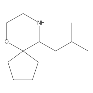 10-(2-Methylpropyl)-6-oxa-9-azaspiro[4.5]decane结构式