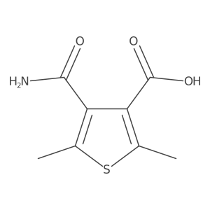 4-Carbamoyl-2,5-dimethylthiophene-3-carboxylic acid结构式