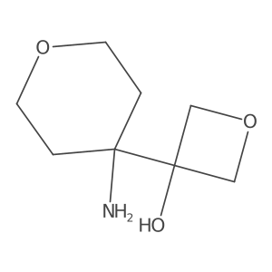 3-(4-Aminooxan-4-yl)oxetan-3-ol结构式