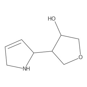 4-(2,5-dihydro-1H-pyrrol-2-yl)oxolan-3-ol结构式