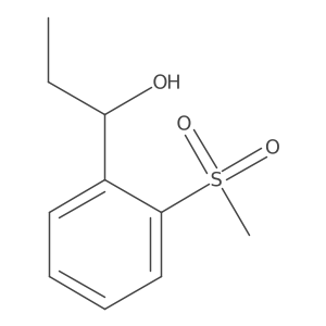 1-(2-Methanesulfonylphenyl)propan-1-ol结构式