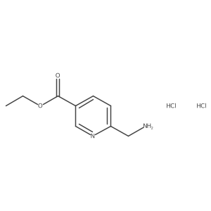 Ethyl 6-(aminomethyl)nicotinate dihydrochloride结构式