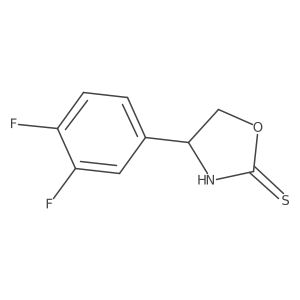 4-(3,4-Difluorophenyl)-2-oxazolidinethione Structure