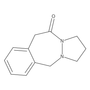 2,3,5,10-Tetrahydro-1H,11H-benzo[D]pyrazolo[1,2-A][1,2]diazepin-11-one结构式