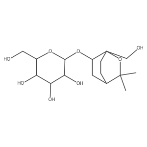(2R,3S,4S,5R,6S)-2-(hydroxymethyl)-6-[[(1S,4S,6S)-1-(hydroxymethyl)-3,3-dimethyl-2-oxabicyclo[2.2.2]octan-6-yl]oxy]oxane-3,4,5-triol Structure