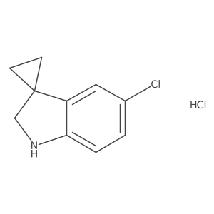 5'-Chlorospiro[cyclopropane-1,3'-indoline] hydrochloride结构式