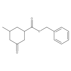 rel-Benzyl (1S,3S)-3-methyl-5-oxocyclohexane-1-carboxylate Structure