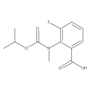 3-Fluoro-2-[methyl[(1-methylethoxy)carbonyl]amino]benzoic acid结构式