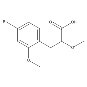 3-(4-Bromo-2-methoxyphenyl)-2-methoxypropanoic acid结构式