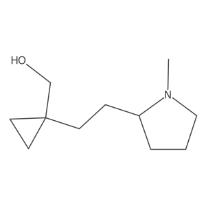 {1-[2-(1-Methylpyrrolidin-2-yl)ethyl]cyclopropyl}methanol结构式