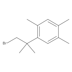 1-(1-Bromo-2-methylpropan-2-yl)-2,4,5-trimethylbenzene结构式