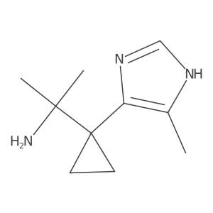 2-[1-(4-methyl-1H-imidazol-5-yl)cyclopropyl]propan-2-amine Structure