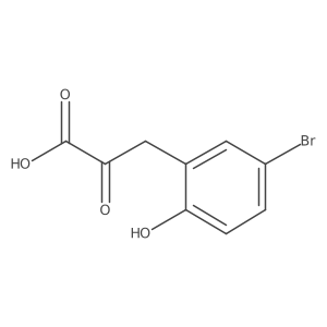 3-(5-Bromo-2-hydroxyphenyl)-2-oxopropanoic acid结构式