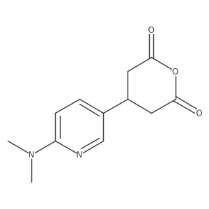 4-[6-(Dimethylamino)pyridin-3-yl]oxane-2,6-dione结构式