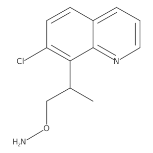 O-[2-(7-chloroquinolin-8-yl)propyl]hydroxylamine Structure