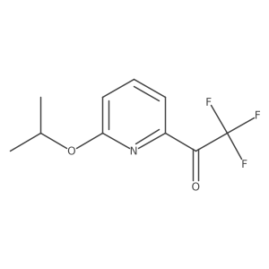 2,2,2-Trifluoro-1-[6-(propan-2-yloxy)pyridin-2-yl]ethan-1-one结构式