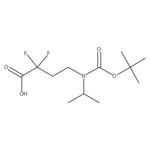 4-{[(Tert-butoxy)carbonyl](propan-2-yl)amino}-2,2-difluorobutanoic acid结构式