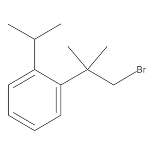 1-(1-Bromo-2-methylpropan-2-yl)-2-(propan-2-yl)benzene Structure