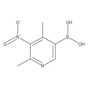 (4,6-Dimethyl-5-nitropyridin-3-yl)boronic acid结构式