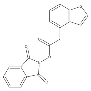 1,3-dioxo-2,3-dihydro-1H-isoindol-2-yl 2-(1-benzothiophen-4-yl)acetate结构式