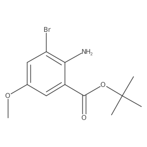 Tert-butyl 2-amino-3-bromo-5-methoxybenzoate Structure