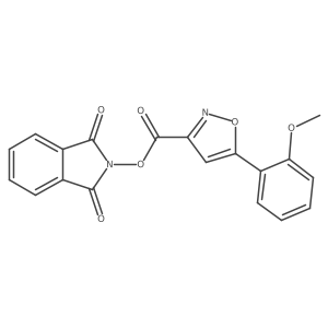 1,3-dioxo-2,3-dihydro-1H-isoindol-2-yl 5-(2-methoxyphenyl)-1,2-oxazole-3-carboxylate结构式