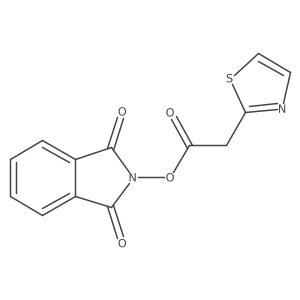 1,3-dioxo-2,3-dihydro-1H-isoindol-2-yl 2-(1,3-thiazol-2-yl)acetate Structure