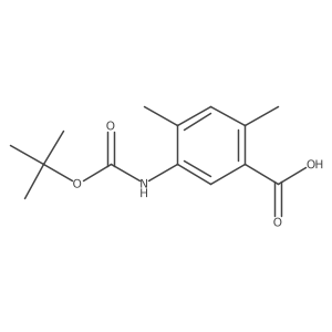 5-{[(Tert-butoxy)carbonyl]amino}-2,4-dimethylbenzoic acid结构式