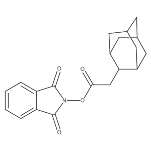 1,3-dioxo-2,3-dihydro-1H-isoindol-2-yl 2-(adamantan-2-yl)acetate结构式