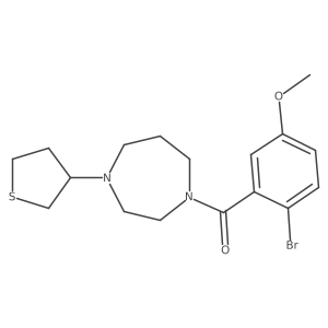 1-(2-Bromo-5-methoxybenzoyl)-4-(thiolan-3-yl)-1,4-diazepane结构式