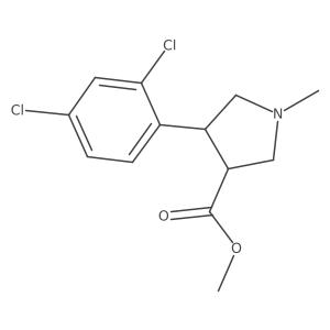 Methyl 4-(2,4-dichlorophenyl)-1-methylpyrrolidine-3-carboxylate Structure