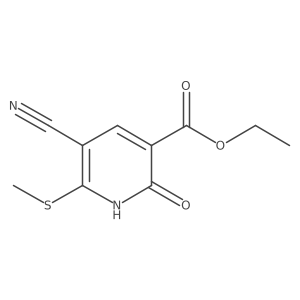 Ethyl 5-cyano-2-hydroxy-6-(methylthio)nicotinate Structure