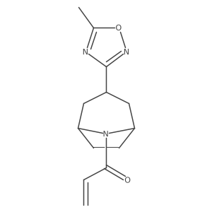 1-[3-(5-Methyl-1,2,4-oxadiazol-3-yl)-8-azabicyclo[3.2.1]octan-8-yl]prop-2-en-1-one Structure