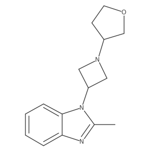 2-methyl-1-[1-(oxolan-3-yl)azetidin-3-yl]-1H-1,3-benzodiazole结构式
