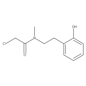2-Chloro-N-[2-(2-hydroxyphenyl)ethyl]-N-methylacetamide结构式