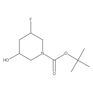 Tert-butyl (3S,5S)-3-fluoro-5-hydroxypiperidine-1-carboxylate Structure